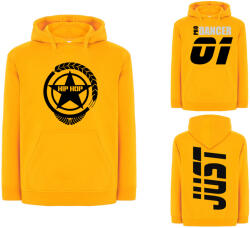 JHK Női Pulóver L Sárga Nyomott Mintával, Választható Street Táncruhák