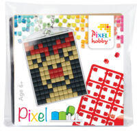 Pixelhobby Kulcstartó szett (kulcstartó alaplap + 3 szín) piros orrú rudolf (23053)