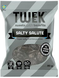 TWEEK Jeleuri Super Sarate cu Aroma de Lemn-Dulce cu Stevie fara Zahar Salty Salute 80g