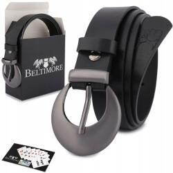 Beltimore Női bőr öv nadrághoz fekete nat bőr 2, 5 cm Beltimore (O04_110)