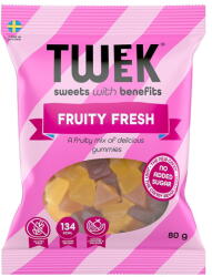 TWEEK Jeleuri cu Aroma de Fructe de Padure si Citrice cu Stevie fara Zahar Adaugat Fruity Fresh 80g