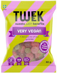 TWEEK Jeleuri cu Aroma de Citrice si Fructe de Padure cu Stevie fara Zahar Adaugat Very Vegan 80g