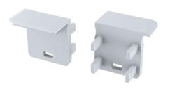  Végzáró Beépíthető Mély (J) Led Profilokhoz Jobbos Fehér (04-JWT)