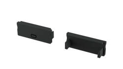  Végzáró DUAL Led profilokhoz Fekete (04-DUAL-B)