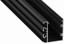  LED Alumínium Profil UNICO Fekete 1 méter (UNICO-15)