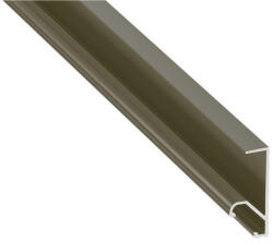  LED Alumínium Profil Polcél világításhoz [Q20] Bronz 1 méter (Q20-13)