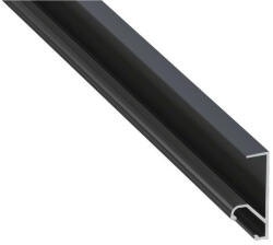  LED Alumínium Profil Polcél világításhoz [Q20] Fekete 2, 02 méter (Q20-25)