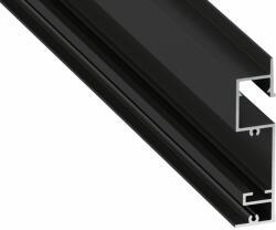  LED Alumínium Profil FLARO Fekete 1 méter (FLARO-15)