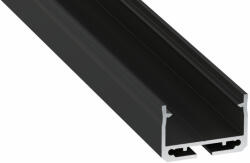 LED Alumínium Profil SILEDA Fekete 2, 02 méter (SILEDA-25)