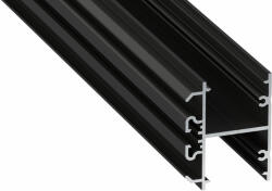 LED Alumínium Profil DOPIO Fekete 1 méter (DOPIO-15)