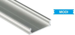 Ezüst Alumínium El-Takaró profil Széles Led profilokhoz 1 méteres (MODI-12)