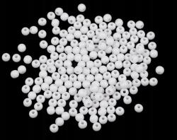 Műanyag Gyöngyök Color Fehér 4MM 100DB (340505.1)