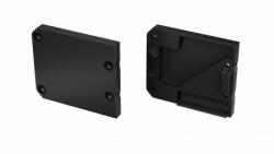  Alumínium Végzáró UNICO típusú led profilokhoz Fekete Jobbos (04-UNICO-FR-ALU)