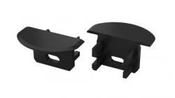 Műanyag Végzáró Beépíthető (U) led profilokhoz Fekete (04-UFL)