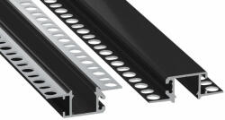  LED Alumínium Profil MONO Fekete 1 méter (MONO-15)