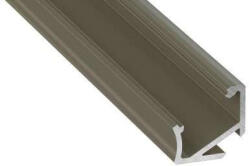  LED Alumínium Profil Asszimetrikus Sarokba rögzíthető [H] Bronz 2, 02 méter (H-23)