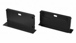  Alumínium Végzáró inLARGO típusú led profilokhoz Fekete Lyukas (04-inLARGO-BL-ALU)