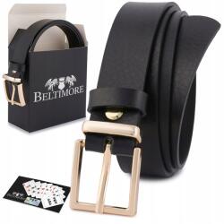 Beltimore Női bőr öv nadrághoz fekete nat bőr 2, 4cm Beltimore (O11_110)