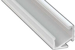  LED Alumínium Profil Asszimetrikus Sarokba rögzíthető [H] Fehér 2, 02 méter (H-24)