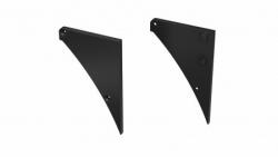 Alumínium Végzáró LOGI típusú led profilokhoz Fekete Balos (04-LOGI-FL-ALU)