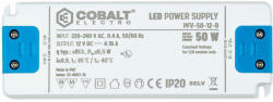 COBALT termékcsalád COBALT Led tápegység PFV-50-12-B 50W 12V 4, 16A IP20 (PFV-50-12-B)