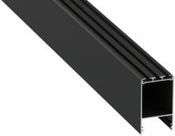 LED Alumínium Profil CLARO Fekete 1 méter (CLARO-15)
