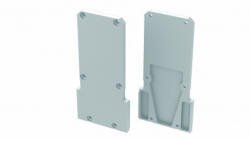  Alumínium Végzáró DOPIO+TALIA M2 típusú led profilokhoz Fehér (04-DOPIO-TM2-W)