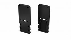  Alumínium Végzáró M2+TALIA típusú led profilokhoz Fekete Lyukas (04-TALIA-M2-TALIA-FL-ALU)