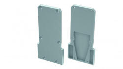 Alumínium Végzáró DOPIO+TALIA M2 típusú led profilokhoz Ezüst (04-DOPIO-TM2-SZ)