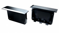  Végzáró széles (INSO) Led profilokhoz Fekete (04-INSO-F)