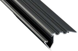  LED Alumínium Lépcső Profil SCALA Fekete 2, 02 méter (SCALA-25)