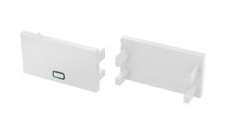  Műanyag Végzáró Beépíthető (PLATO) led profilokhoz Fehér (04-PLATO-W)