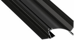  LED Alumínium Profil TOPO Fekete 2, 02 méter (TOPO-25)