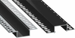  LED Alumínium Profil Beépíthető [HIRO] Fekete 2, 02 méter (HIRO-25)