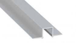  LED Alumínium Profil Beépíthető [GAUDI] Natúr 1 méter (GAUDI-11)