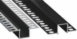 LED Alumínium Profil Beépíthető [GAUDI] Fekete 2, 02 méter (GAUDI-25)