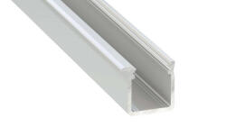  LED Alumínium Profil Beépíthető Mély [J] Natúr 1 méter (J-11)