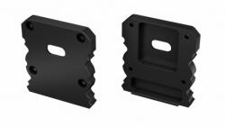  Alumínium Végzáró M1+TALIA típusú led profilokhoz Fekete Lyukas (04-TALIA-M1-TALIA-FL-ALU)