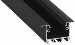  LED Alumínium Profil inTALIA Fekete 1 méter (INTALIA-15)