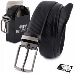 Beltimore Öv bőr öv, prémium minőség, 3, 5 cm széles, alkalmi stílusú, fekete színű, valódi bőr Beltimore (E42_85)
