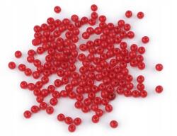 Műanyag Gyöngyök Színes Piros 4MM 100DB (340505.4)