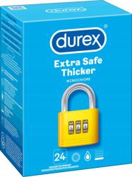 Durex Extra Safe 24 db Durex Latex illatmentes Extra hidratált Vastagabb (Durex prezerwatywy grube nawilżane 24szt.)