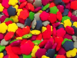 Matt Virágok Karkötőkhöz Handmade Diy Ékszer MIX 15MM 10DB