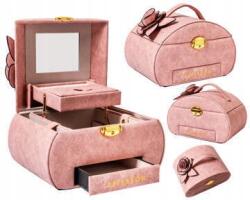  Ékszerdoboz gyűrű rendszerező karkötők fülbevalók (PTN SZK-01-0846 PINK)