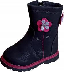  Enyhén bélelt csizma r20 12 fekete P5-127 (720001-3)