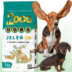  Száraz Eledel 2Dog Szarvas 3kg Hidegen Sajtolt Hipoallergén Gluténmentes