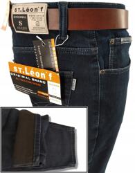  Férfi Bélelt Farmer Nadrág W35 88-90 CM