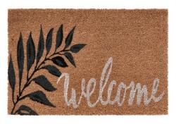 Bizzotto Covoras intrare casa natur negru alb Welcome 40x60x1.5 cm (0280756deco) Pres
