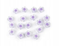  Matt Virágok Karkötőkhöz Handmade Diy Ékszer Lila 13MM 8DB (340441)