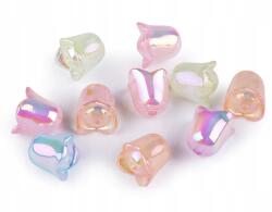  Tulipán Csengő Virágos Ruha Ab Hatású Kézműves MIX 15x16MM 5DB (340552)